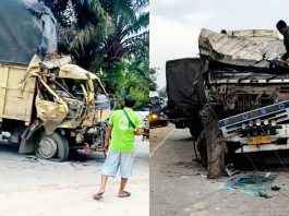 Ngebut! Truk Tanki CPO Seruduk Colt Diesel di Km 10 Kulim, Begini kata Kasatlantas